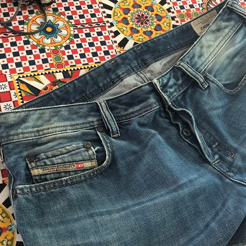 Diesel Relaxed Fit Light Blue Washed Jeans